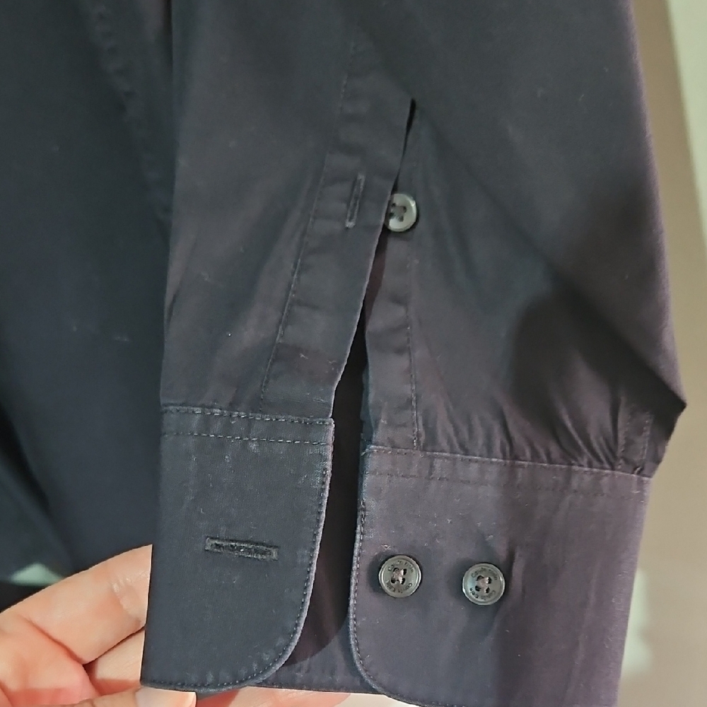 Calvin Klein Men's Black Dress Shirt 16.5 - Picture 3 of 4